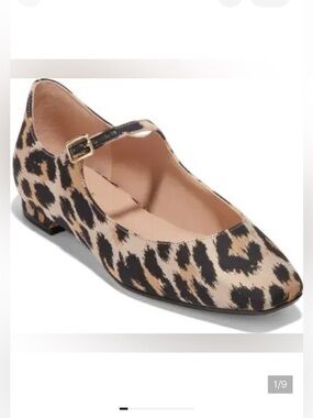 COLE HAAN Bridge Mary Jane Ballet Flat In Leopard